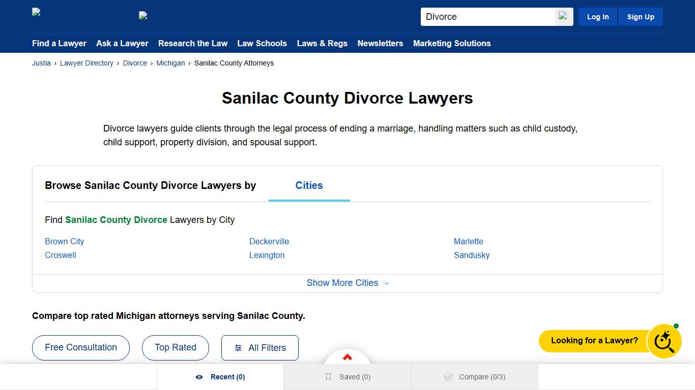 Best Divorce Lawyers in Sanilac County, MI Justia Lawyer Directory