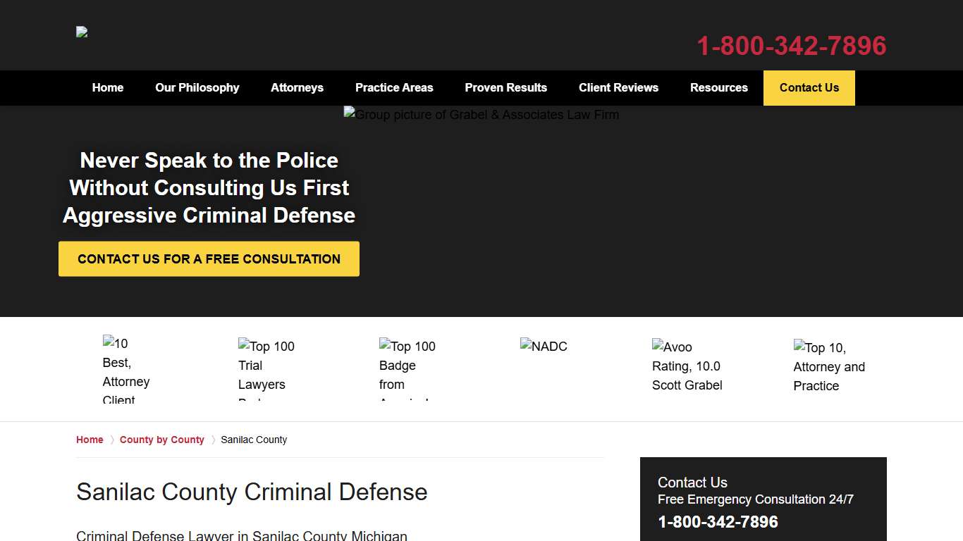 Sanilac County Criminal Attorney - Sandusky MI Defense Lawyer – Grabel & Associates